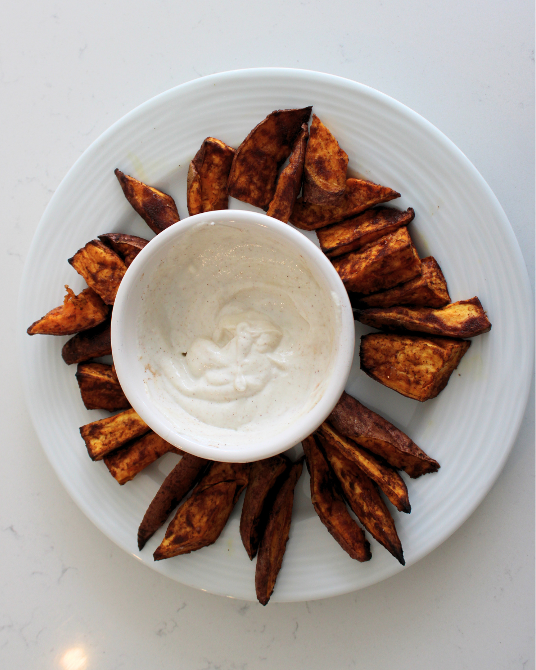 Wedges and Dip Snack