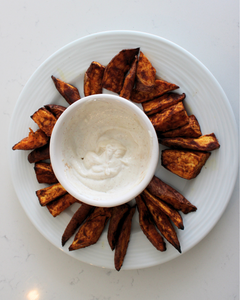 Luteal Wedges and Dip Snack